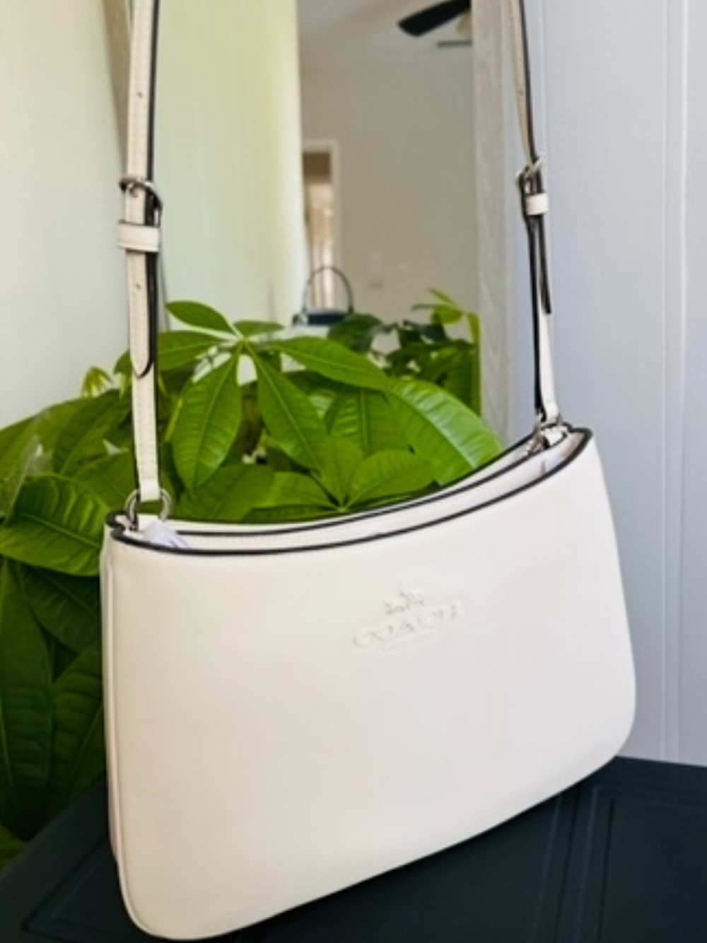 Coach CP101 Penelope Leather Shoulder Bag White NWT